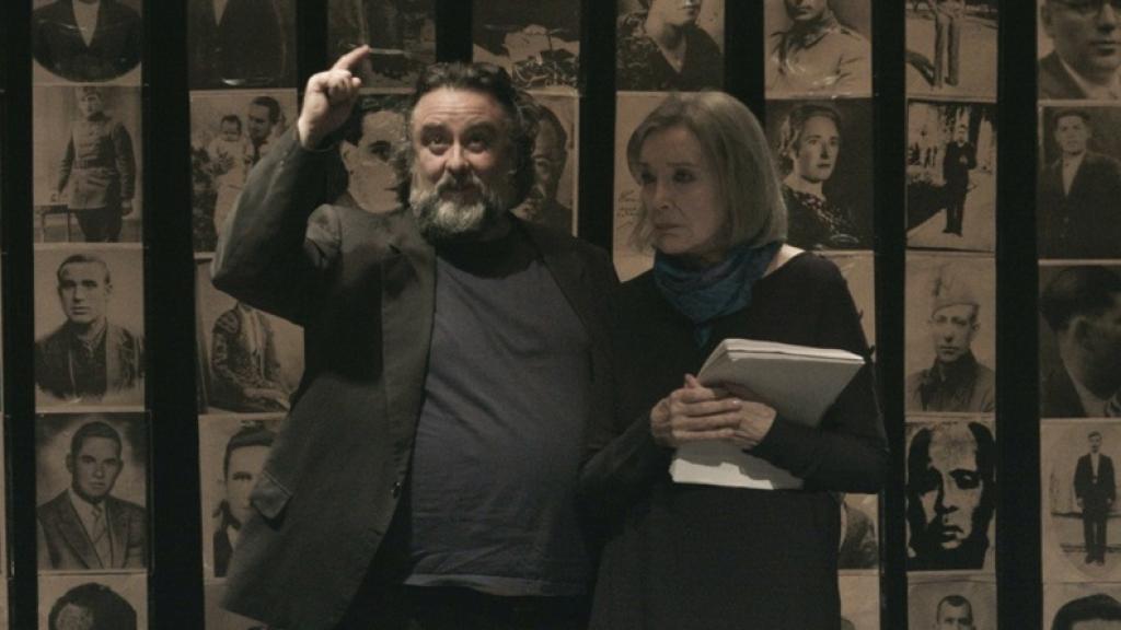 Nuria Espert y Andrés Lima en El pan y la sal.