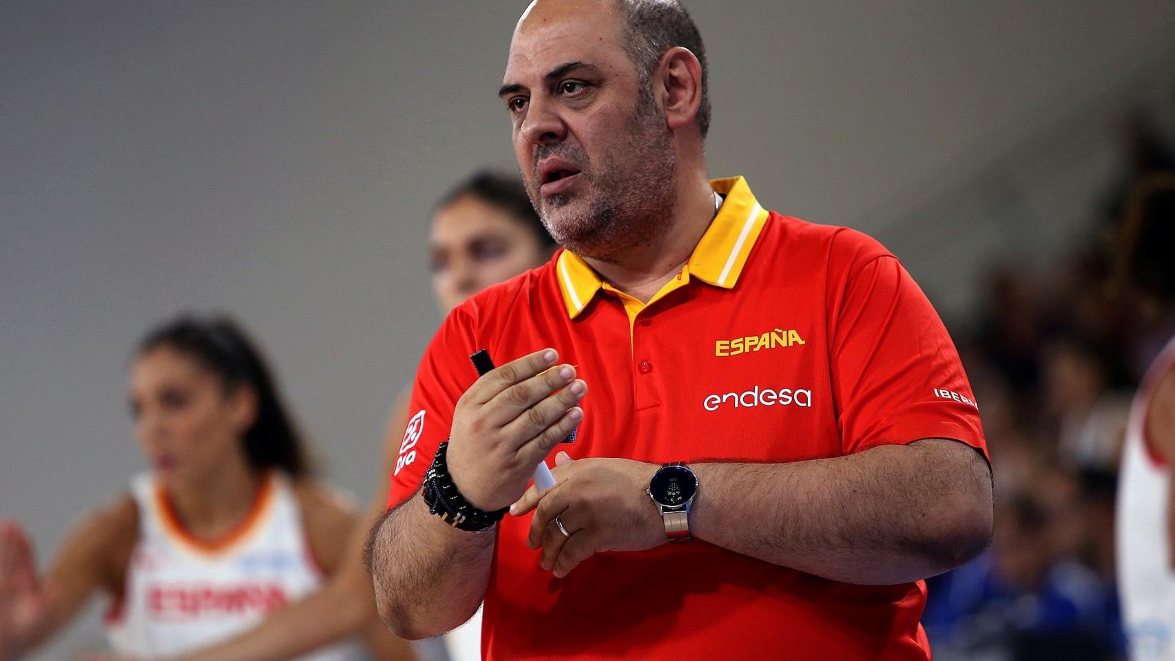 Lucas Mondelo, durante un partido con la selección española