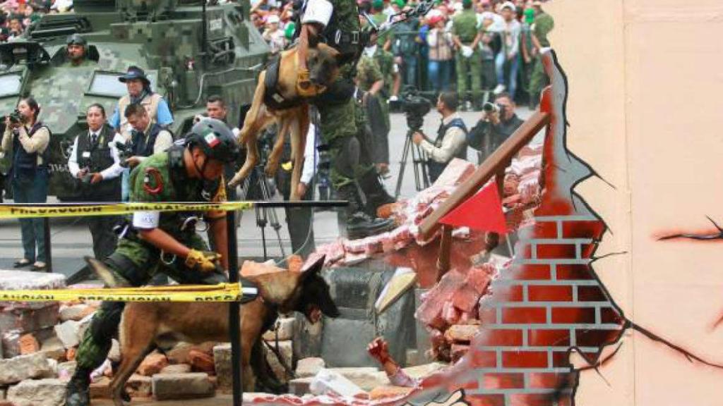 La polémica carroza del desfile militar