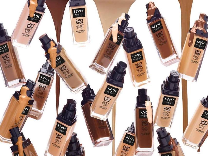 Los 45 tonos del nuevo maquillaje de NYX.