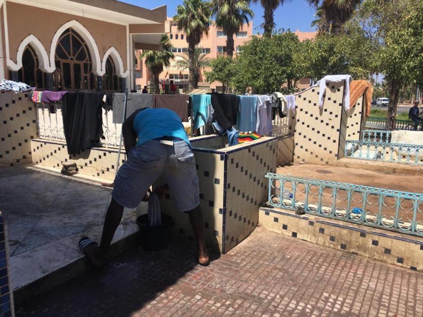 Tratan de sobrevivir en malas condiciones.