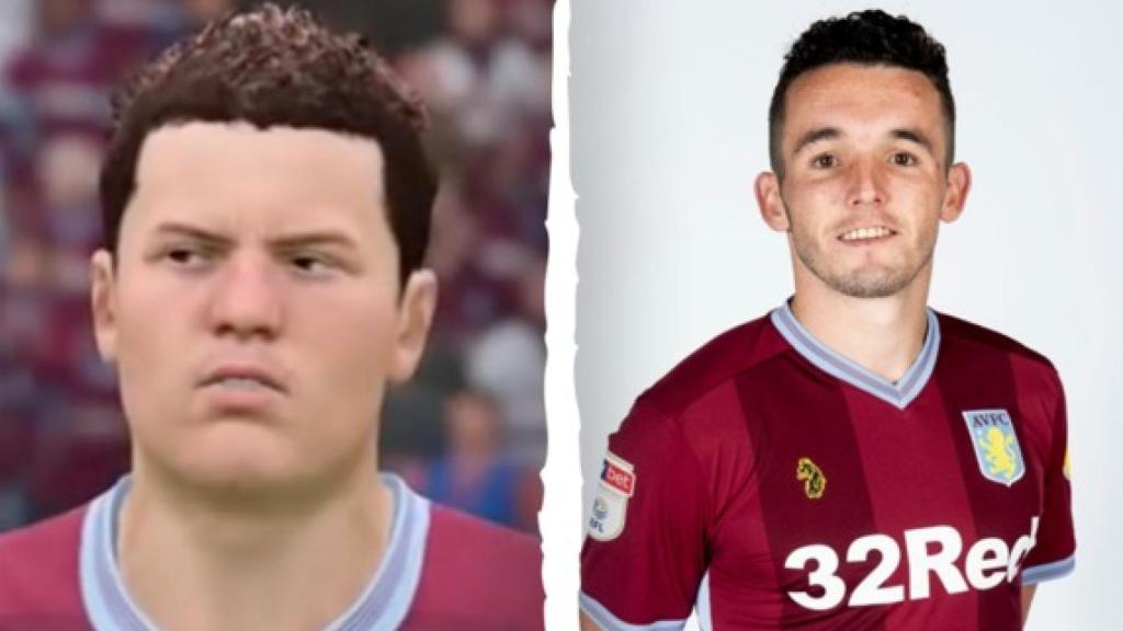 John McGinn y su avatar en el FIFA 2019. Foto: @AVFCOfficial