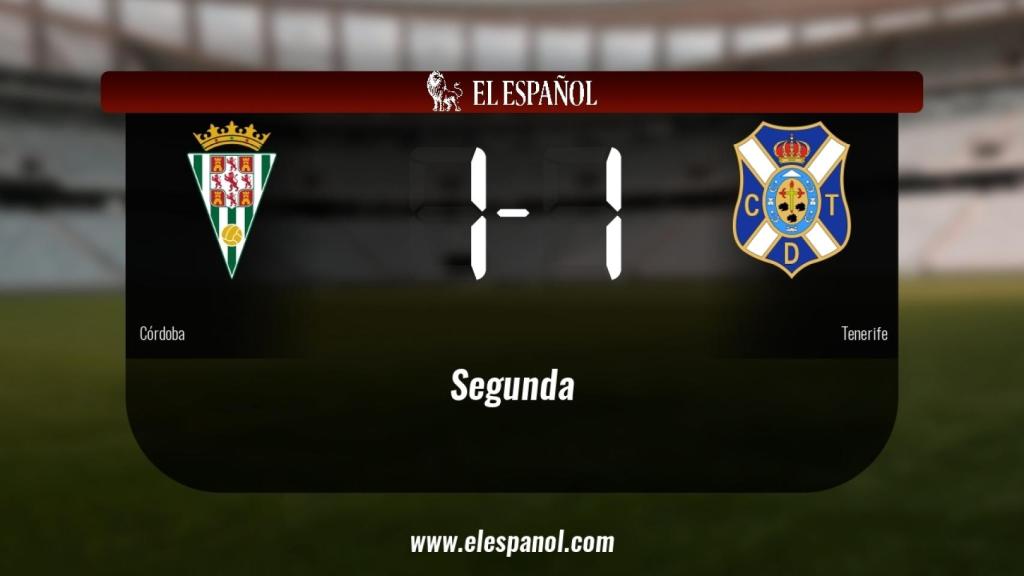 El Tenerife saca un punto al Córdoba en su casa 1-1