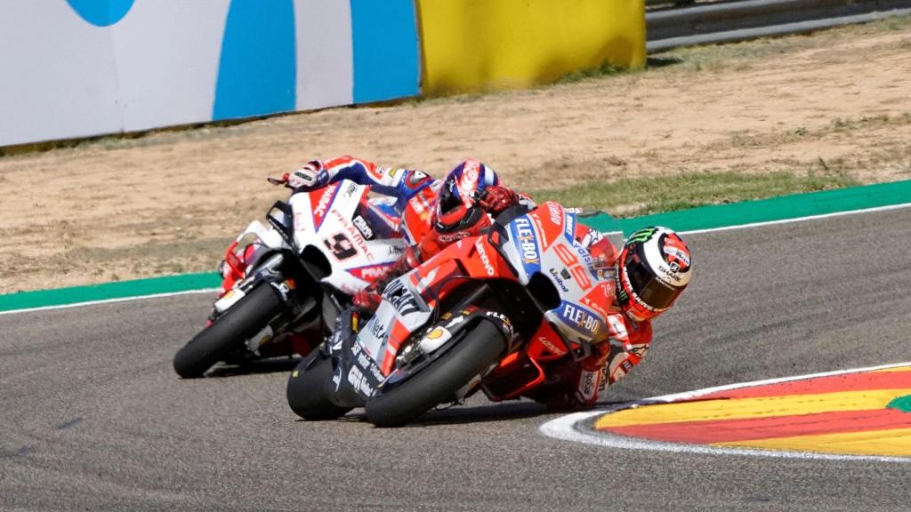 Jorge Lorenzo durante el GP de Aragón.