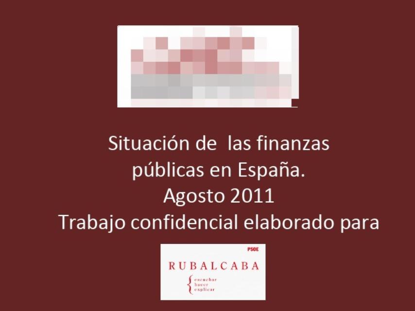 Portada del análisis económico solicitado por Pedro Sánchez para el PSOE.