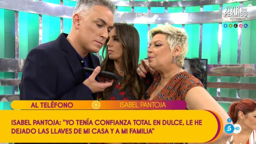 Isabel Pantoja llama por tercera vez a 'Sálvame'