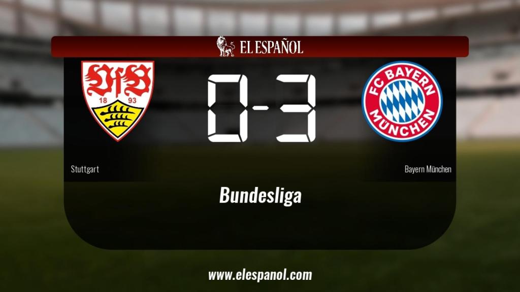 El Bayern München se impone por 0-3 al Stuttgart