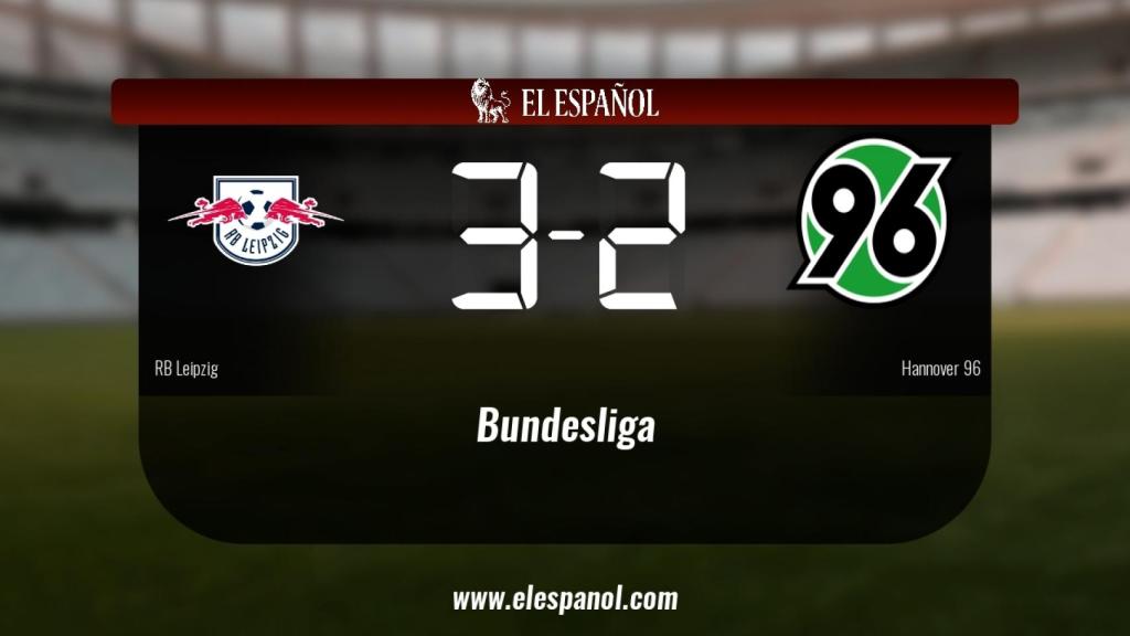 Tres puntos para el equipo local: RB Leipzig 3-2 Hannover 96