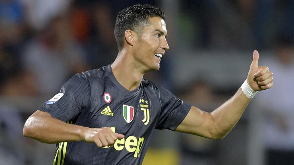 Cristiano  en el partido ante el Frosinone. Foto: juventus.com