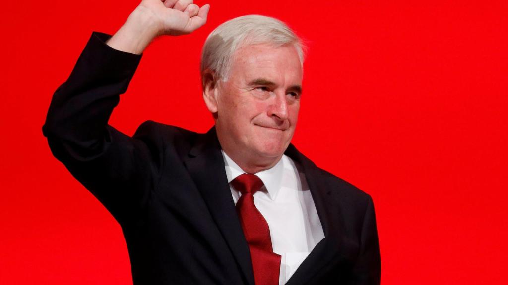 El ministro de Hacienda del Partido Laborista, John McDonnell.