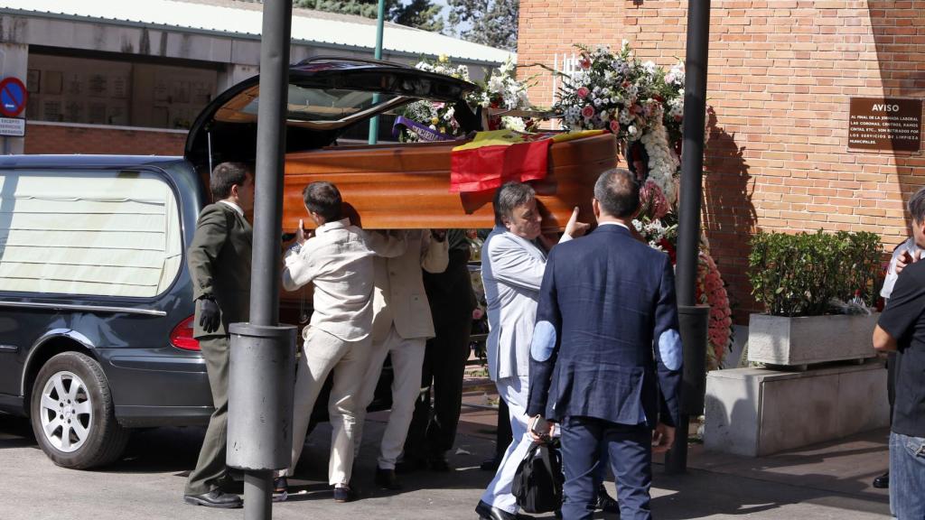 El día del entierro de la actriz.