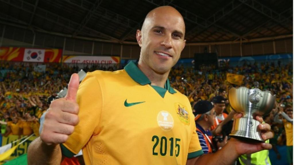 Mark Bresciano, campeón de la Copa Asiática 2015. Foto: socceroos.com.au