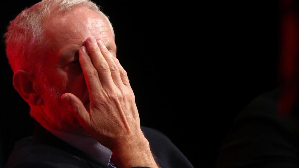 Jeremy Corbyn durante una sesión del Congreso del Partido Laborista, Liverpool.