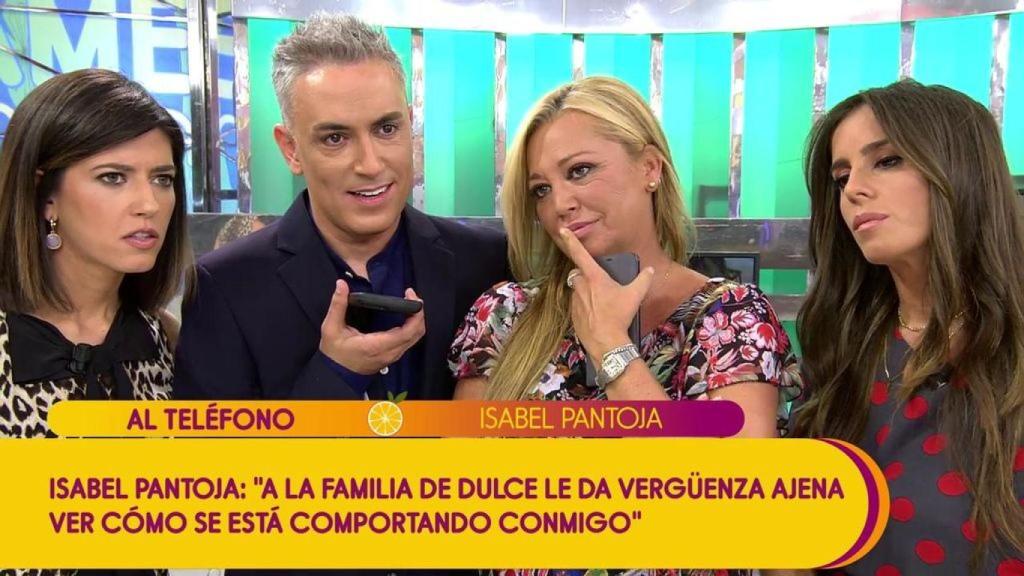 Isabel Pantoja llama a 'Sálvame'.
