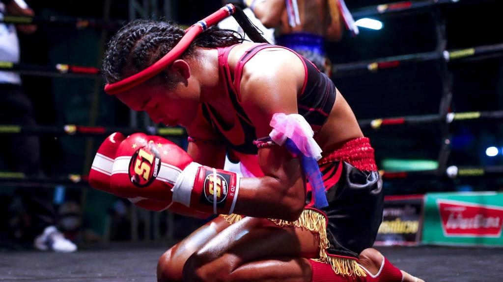 Nong Rose antes de una pelea.