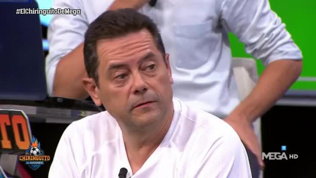 Tomás Roncero en El Chiringuito. Foto: Twitter. (@elchiringuitotv)