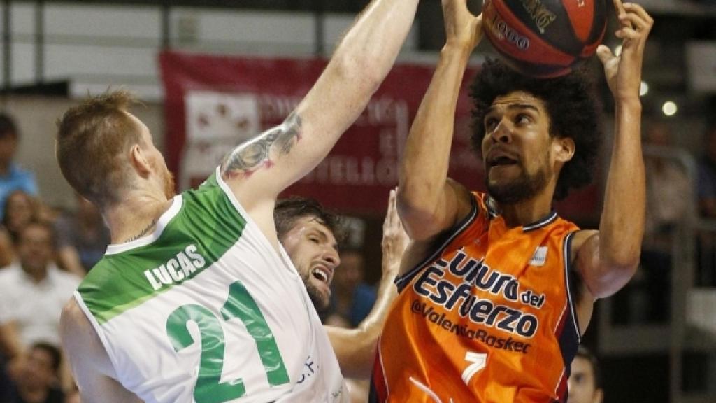 Louis Labeyrie durante la pretemporada. Foto: valenciabasket.com