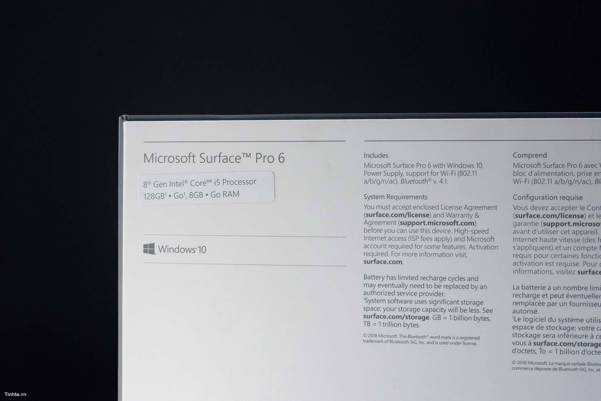microsoft surface pro 6 2018 imagenes filtradas caja especificaciones
