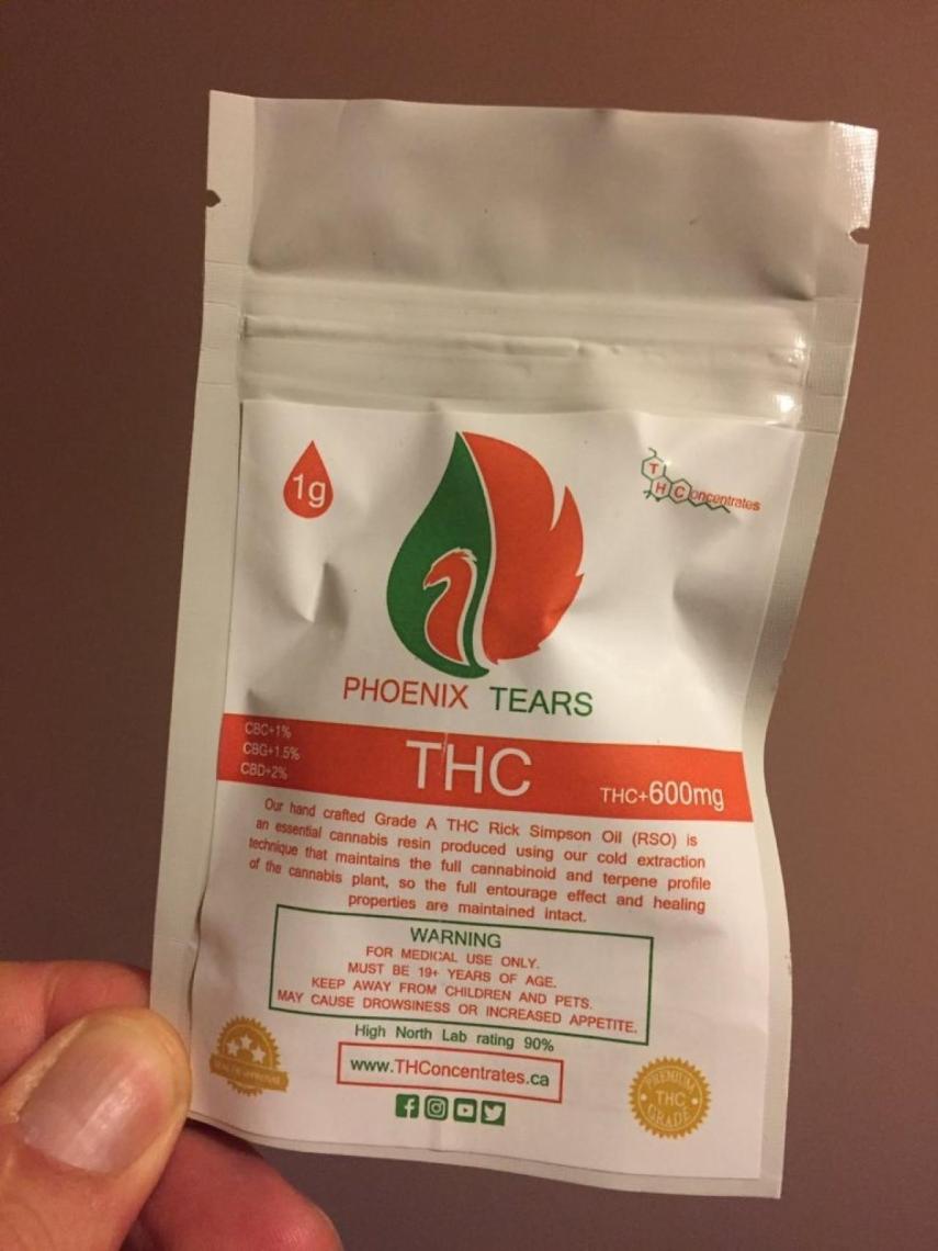 Lágrimas de fénix es el nombre comercial del producto en muchas partes de América