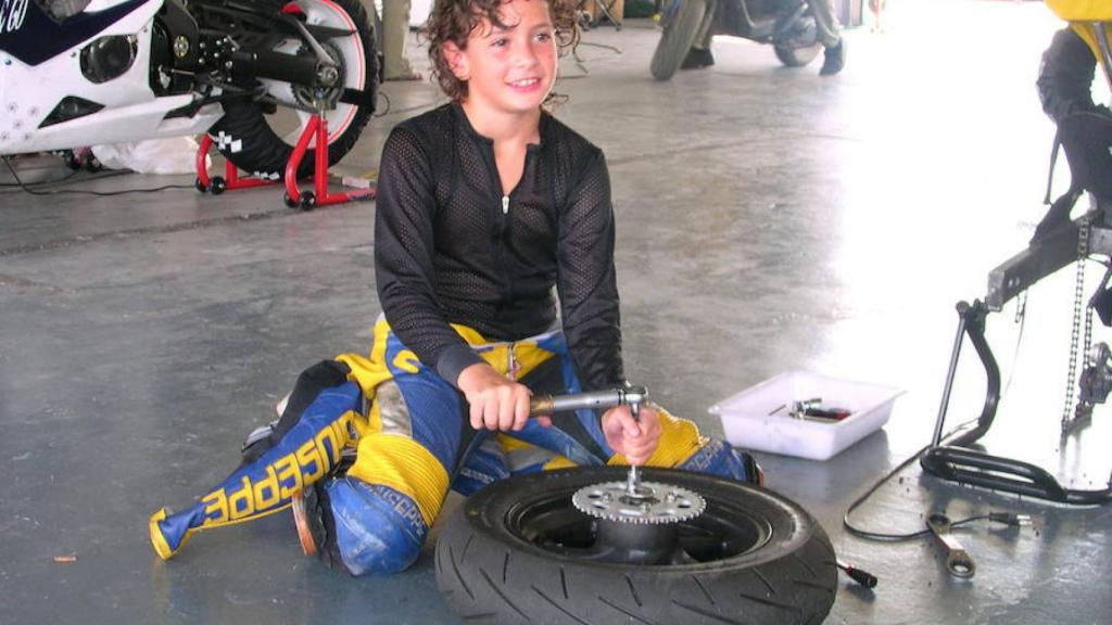 Ana Carrasco, con ocho años.