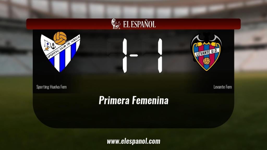 El Sporting Huelva y el Levante empatan (1-1)