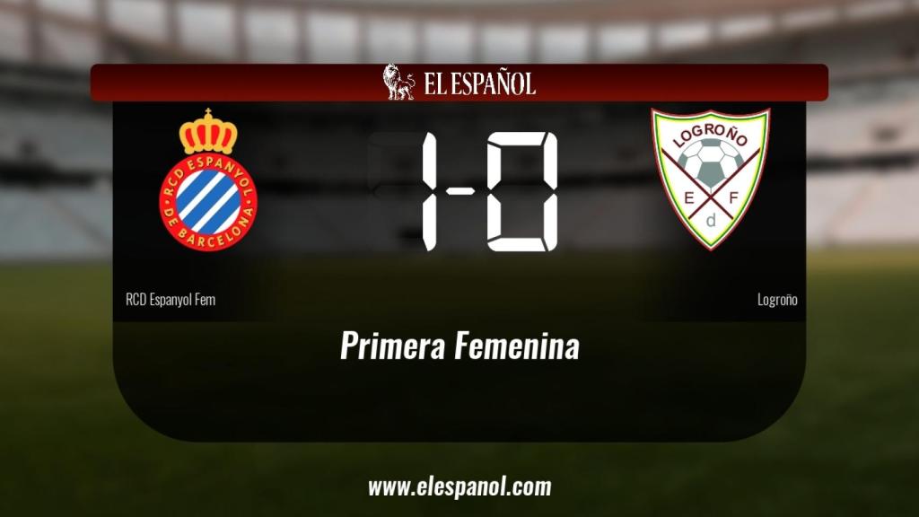 Victoria 1-0 del Espanyol frente al Logroño
