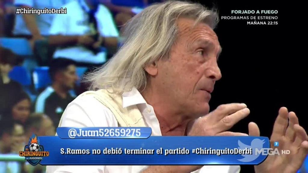 Gatti en El Chiringuito. Foto: Twitter. (@elchiringuitotv)