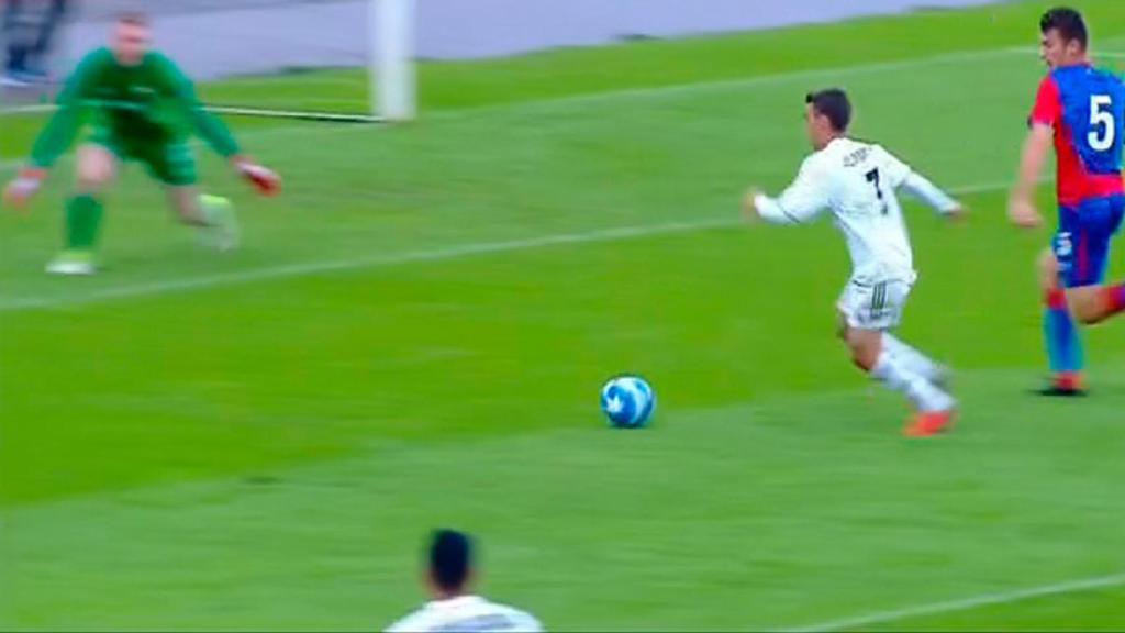 Gol de Alberto, Juvenil A del Real Madrid, ante el CSKA Moscú