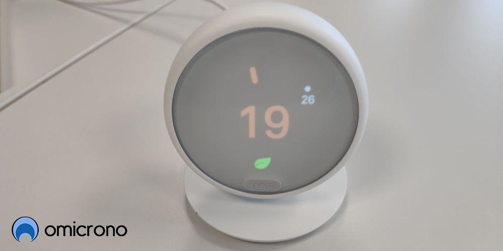 termostato nest superior encendido grados