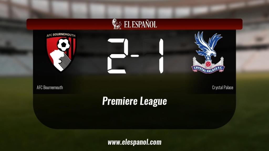 El Bournemouth derrota en casa al Crystal Palace por 2-1