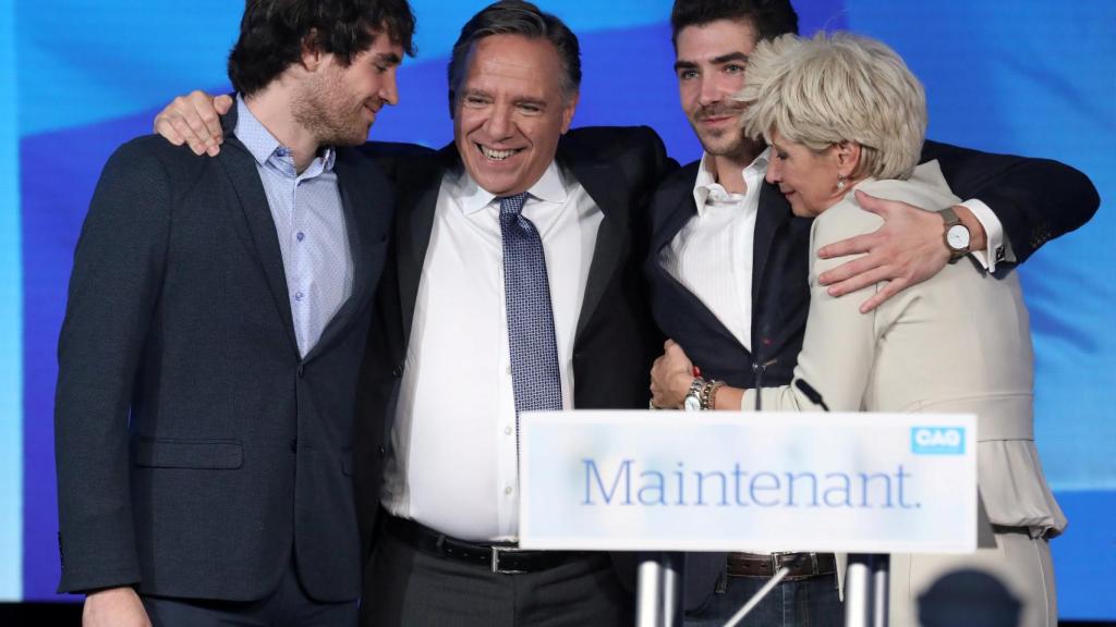 Los miembros de Coalition Avenir du Quebec.