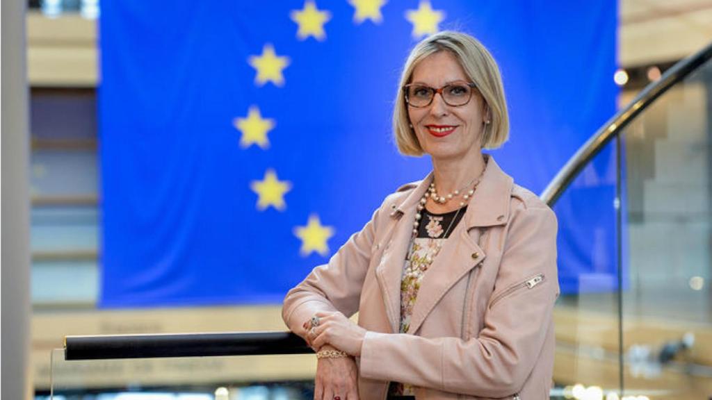 La eurodiputada independiente de ALDE Beatriz Becerra, en la sede del Parlamento Europeo en Estrasburgo.