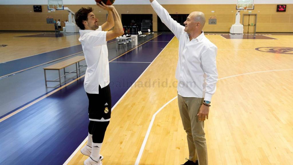 Sergio Llull y Herreros en el pabellón de la Ciudad Real Madrid