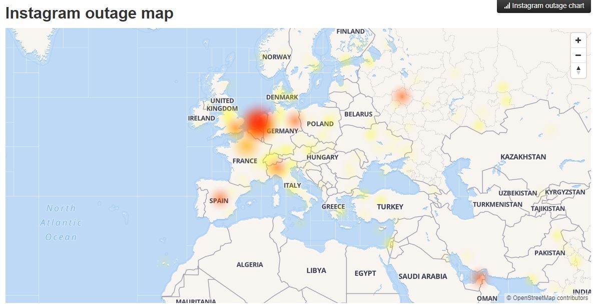 instagram caido europa