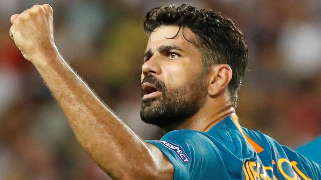 Costa celebra su gol ante el Mónaco.