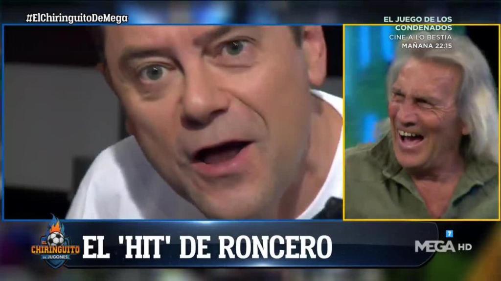 Tomás Roncero, en El Chiringuito. Foto: Twitter (@elchiringuitotv)