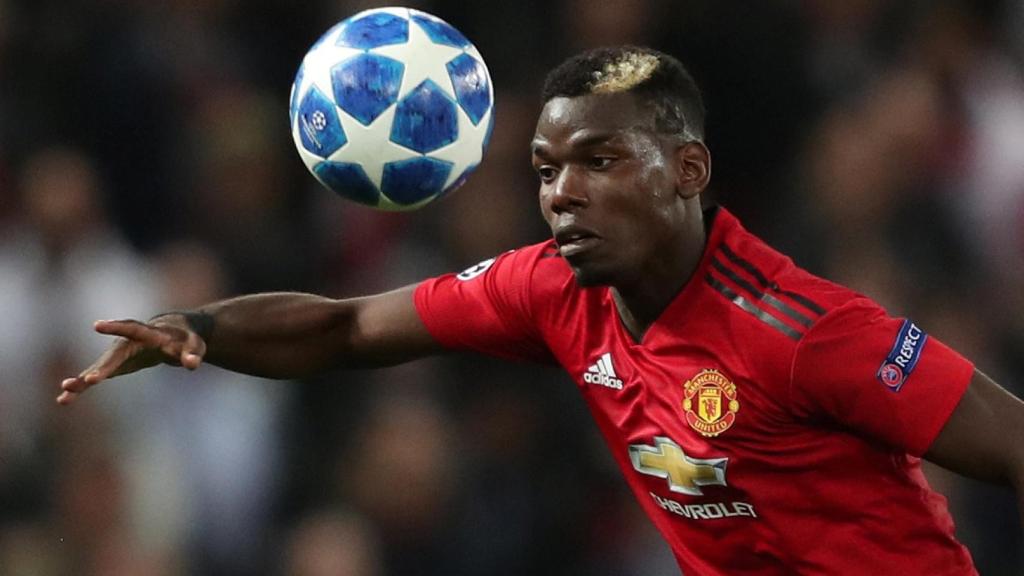 Pogba, en el partido de Champions ante el United.