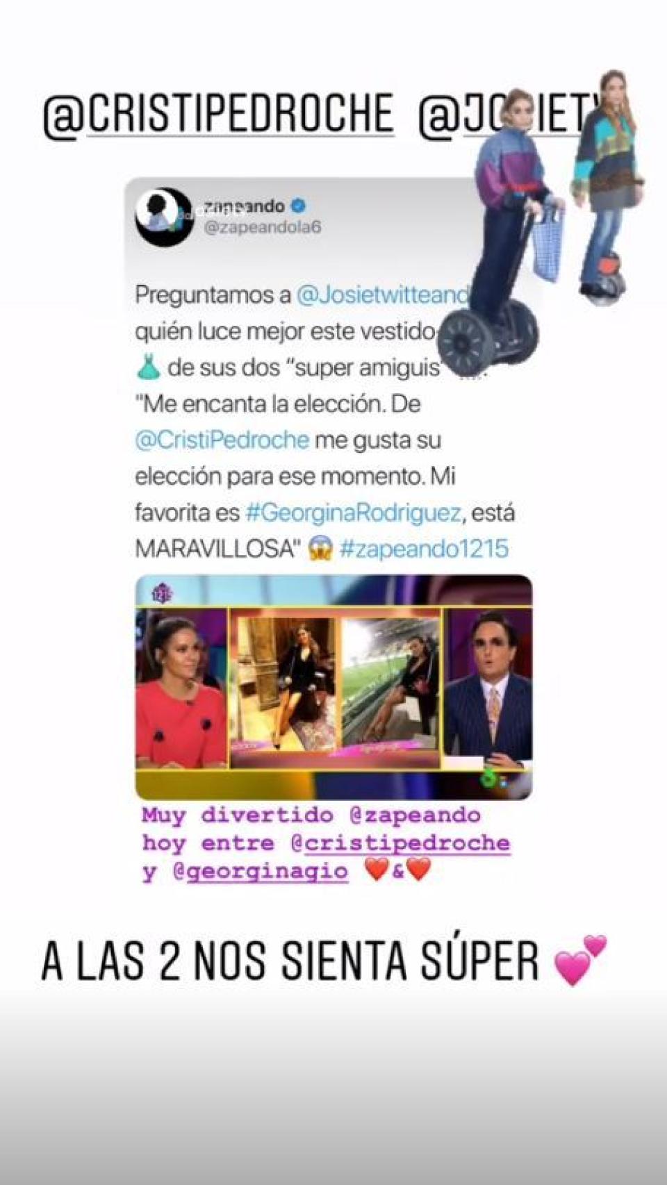 Captura de la respuesta de Georgina.