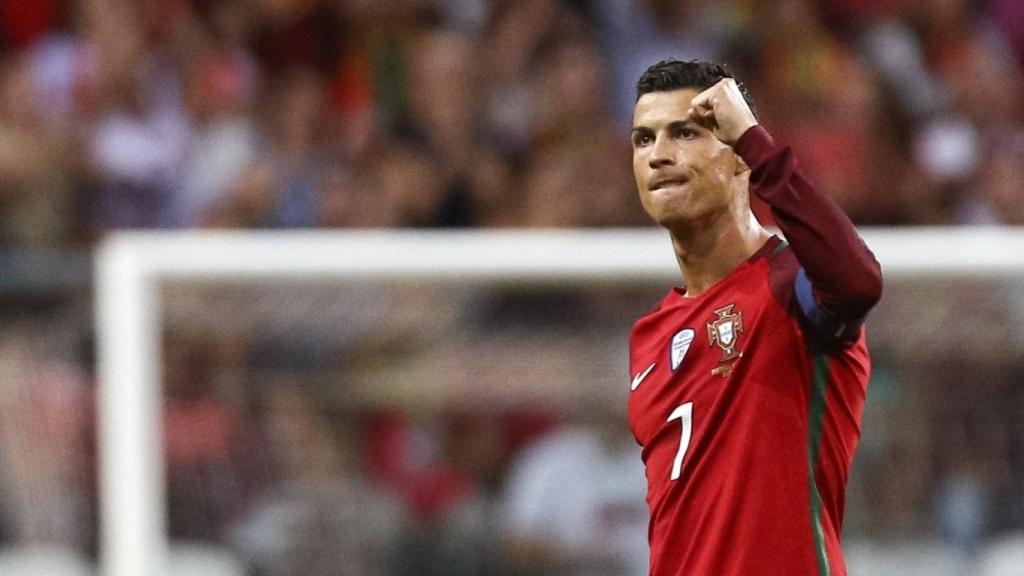 Cristiano Ronaldo celebra un gol con Portugal