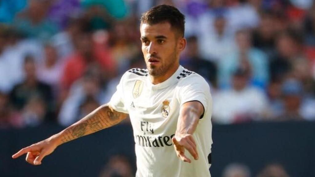 Ceballos, en un partido del Real Madrid