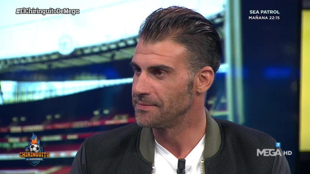 Óscar Pereiro en El Chiringuito. Foto: Twitter (@elchiringuitotv)