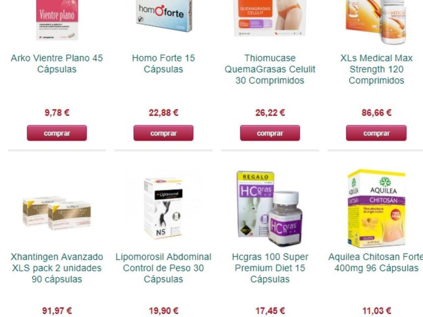 Una de las páginas web que ofertan este tipo de productos.