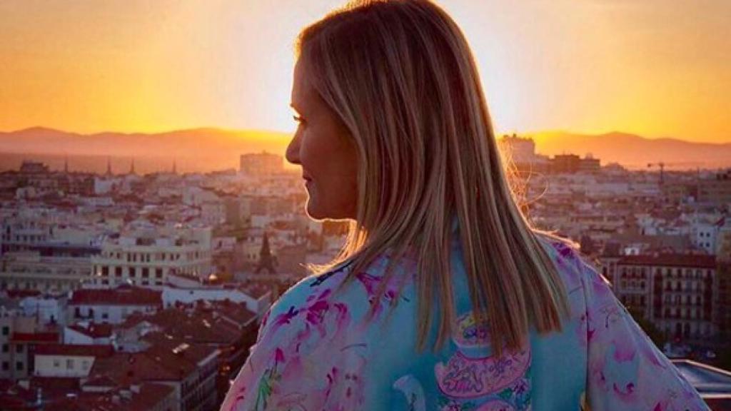 La ex presidenta de la Comunidad de Madrid durante un amanecer en el que anunció nuevos proyectos