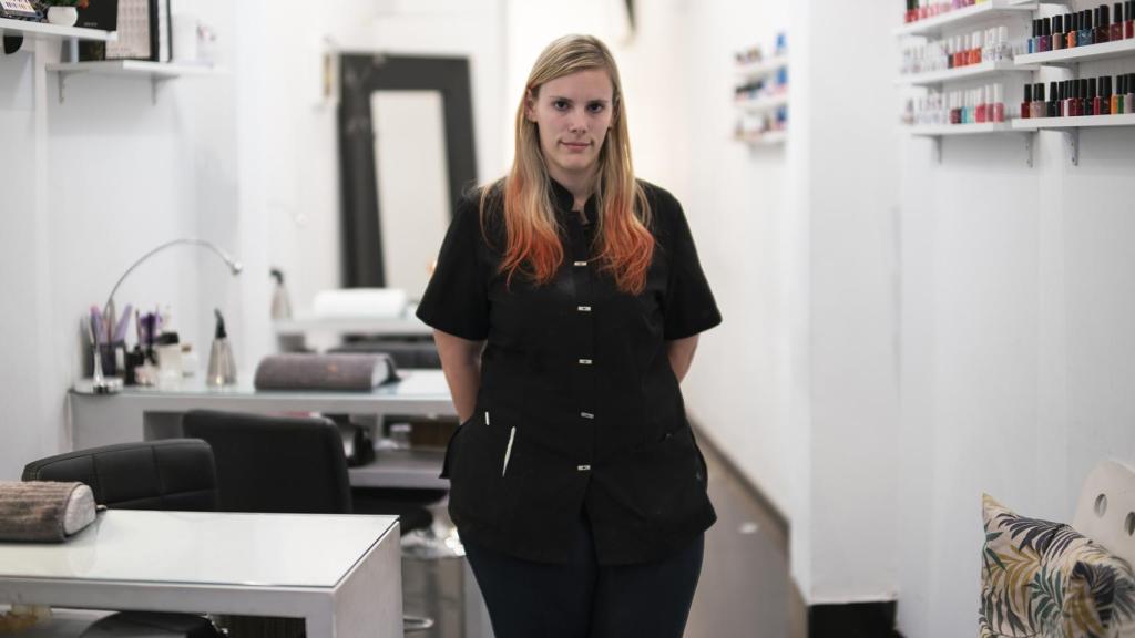 Noelia posa para EL ESPAÑOL en el salón de belleza Nails USA.