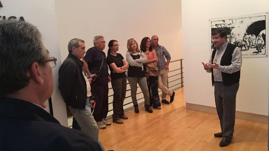 José Luis Gómez Barceló en el Museo de Ceuta