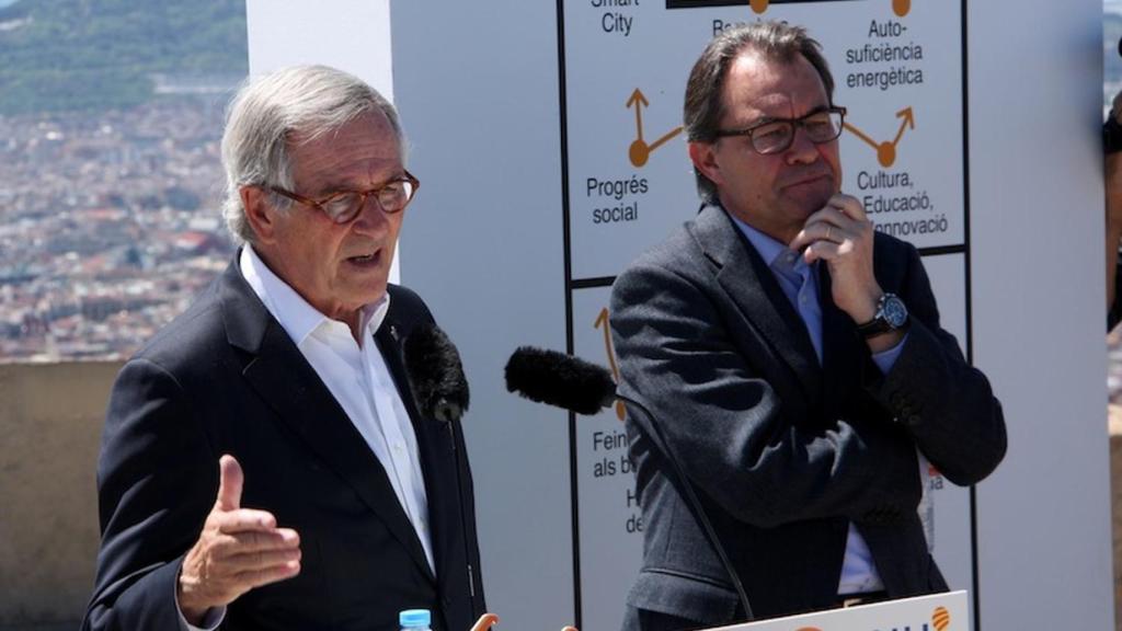 El expresidente de la Generalitat catalana, Artur Mas, y el exalcalde de Barcelona, Xavier Trías.
