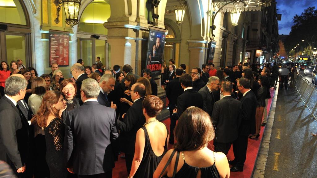La alfombra roja del Liceu para el estreno de I Puritano.