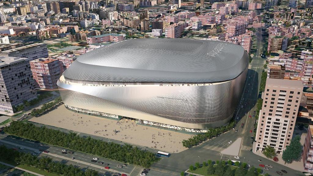 Recreación del Bernabéu tras sus obras de mejora.