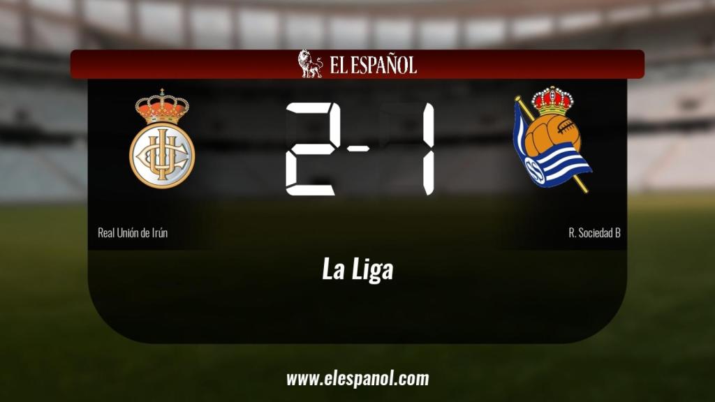 Victoria 2-1 de la Real Unión de Irún frente a la Real Sociedad B