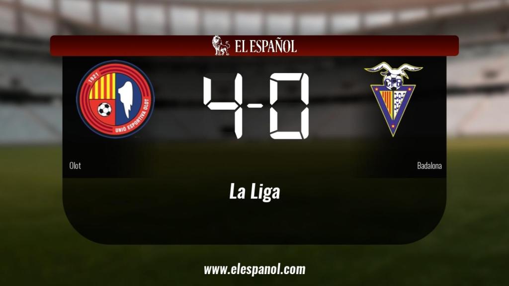 Triunfo del Olot por 4-0 frente al Badalona